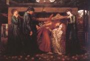 Dante Gabriel Rossetti Dante's Dream at the Time of the Death of Beatrice (mk28) painting